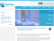 Tablet Screenshot of davidhayes-exportcontrols.com
